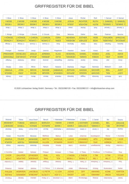 Bibelgriffregister - Deutsch