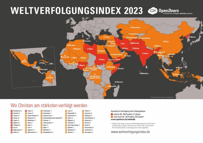 Karte_Weltverfolgungsindex_2023_OpenDoors
