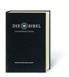 Hochwertige Lutherbibel mit deutscher Bibelübersetzung, ideal für Bibelstudium und spirituelle Tiefe, veröffentlicht von der Deutschen Bibelgesellschaft.