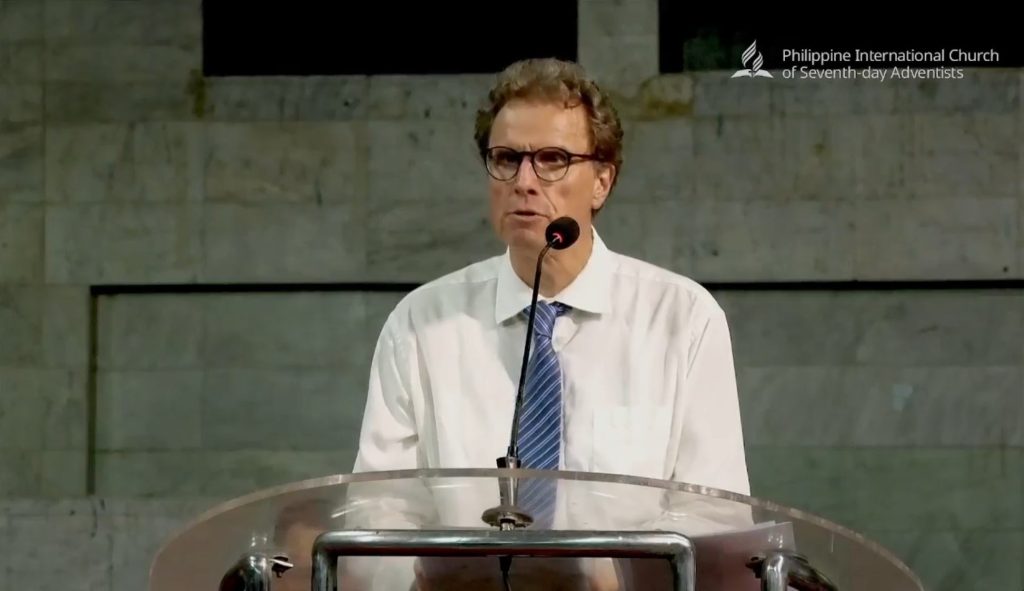 Fahrplan für einen Vortrag während einer religiösen Veranstaltung in der Philippinen Union der Siebenten-Tags-Adventisten.