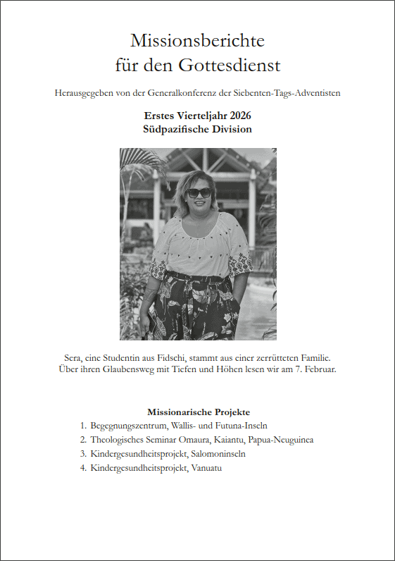 Südsee Mission, Missionsberichte für den Gottesdienst, Advent-Verlag.