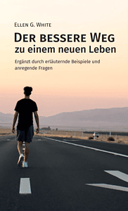 Den besseren Weg zu einem neuen Leben Buchcover, das einen jungen Mann zeigt, der auf einer einsamen Straße bei Sonnenuntergang spaziert, symbolisiert persönliche Entwicklung und Neuanfang.